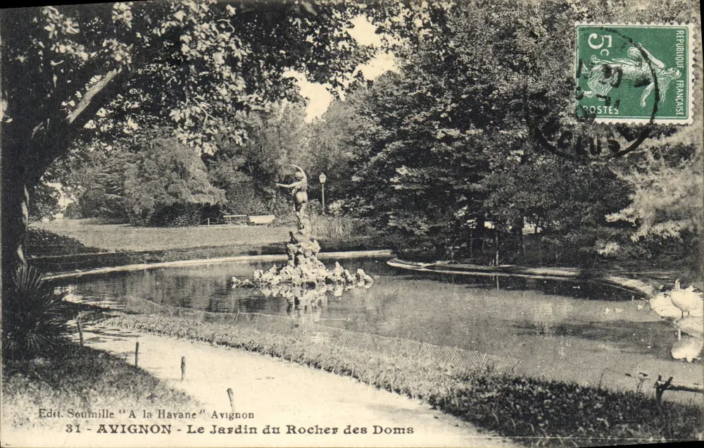 O Jardim do Rocher des Doms — Avignon — Edição Soumille "A la Havane" - Frente