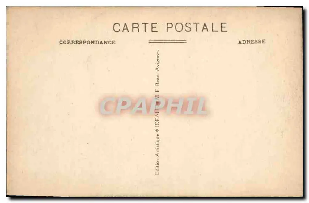 Avignon — Palast der Päpste — Eingang zu den Kapellen und Loggia, von der der Papst seine Segnung erteilte — IDEALE - Rückseite