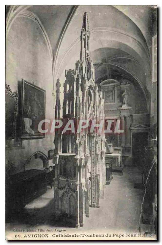 Avignon - Kathedrale (Grab des Papstes Johannes XXII.) — Verlag Félix Jean, Avignon, Nr. 69 - Vorderseite