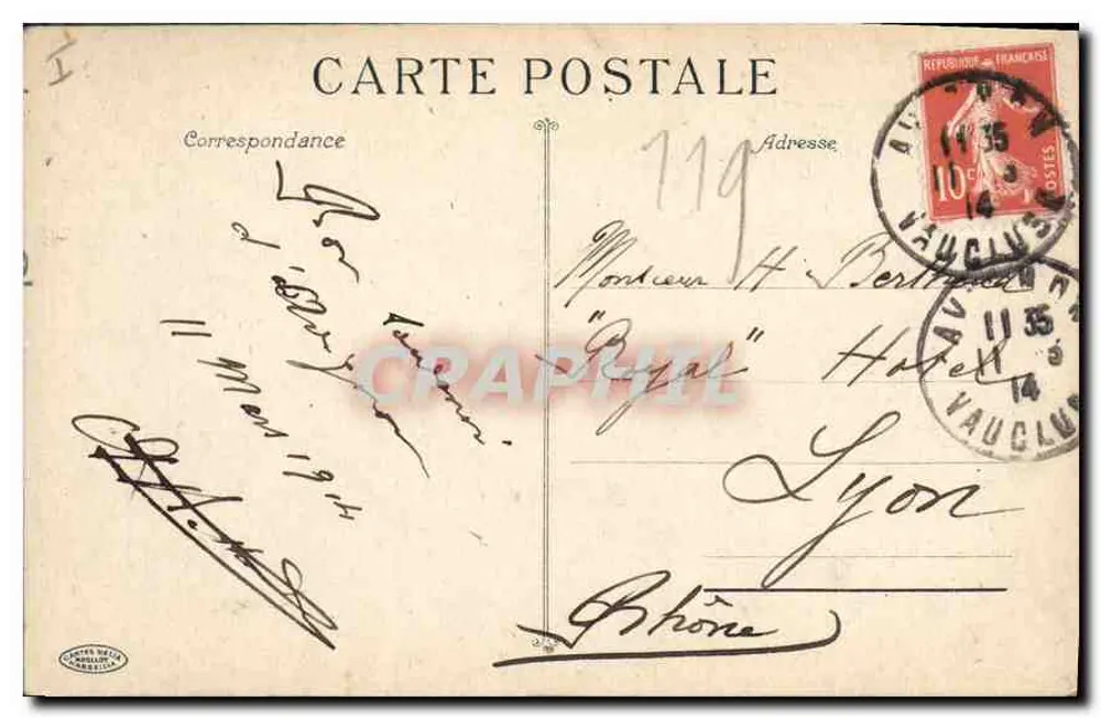 Avignon — O Ponte e Capela de São Benezet — Carta postal editada por Cartes Mecia - Verso