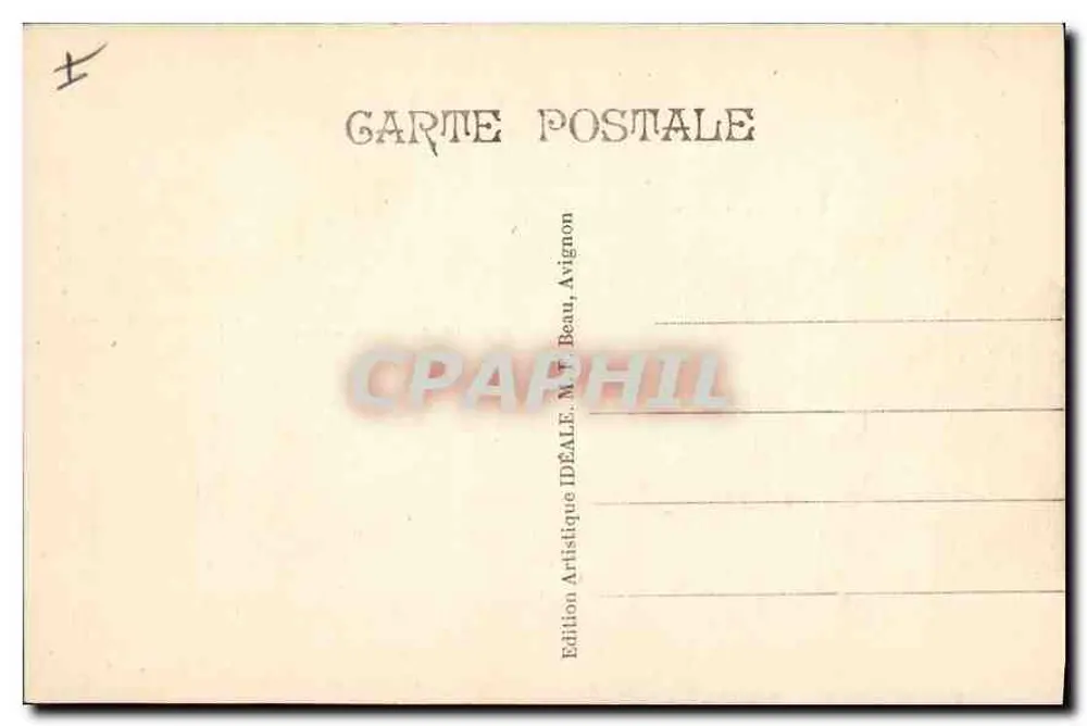 Avignon — Palácio dos Papas — Edição Artística IDEALE, M. Y. Beau - Verso