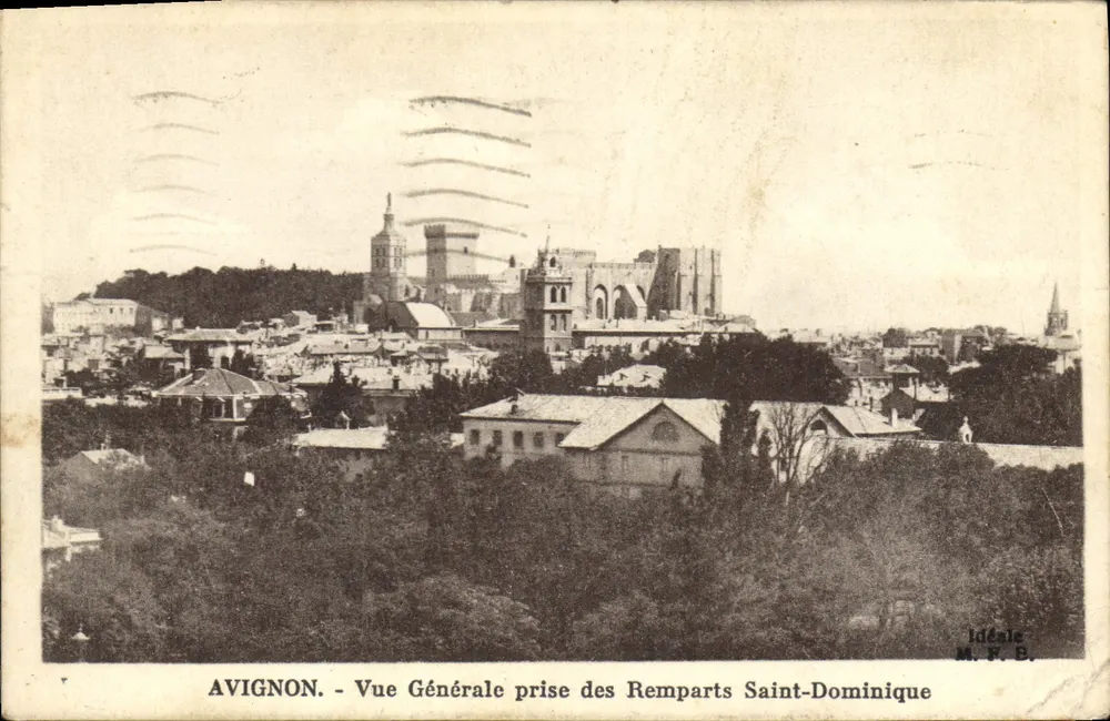 Avignon — Allgemeiner Blick von den Mauern Saint-Dominique — Ideal M. F. B. - Vorderseite