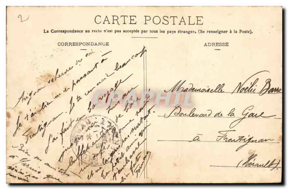 Avignon — Die Mauern (Boulevard St-Michel) — Sammlung 'TOURIST', F. Beau, Verlag, Avignon - Rückseite