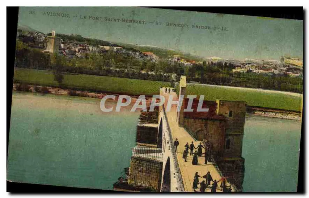 Avignon — O Ponte Saint-Bénézet — Ponte Saint-Benezet — LL - Frente