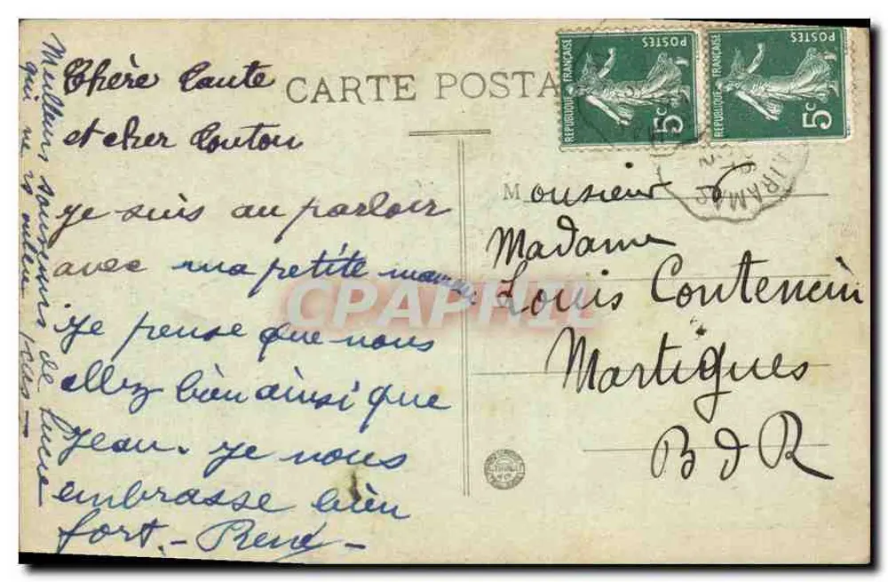 Avignon — Die Mauern, Tor der Republik — Cliché F. Beau - Rückseite
