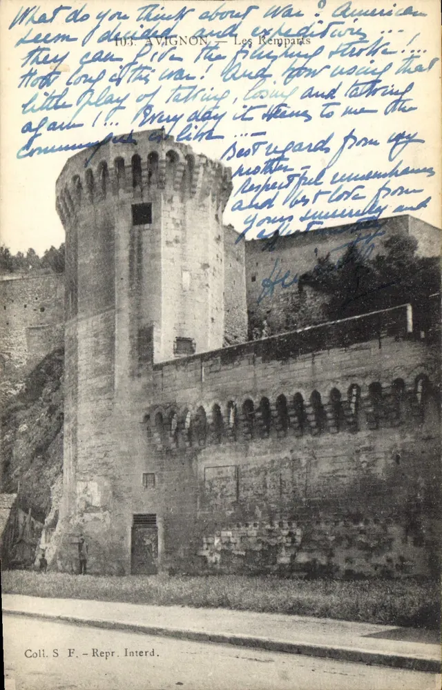 Avignon — Os Muros — Coleção S. F. - Rep. Proibida - Frente