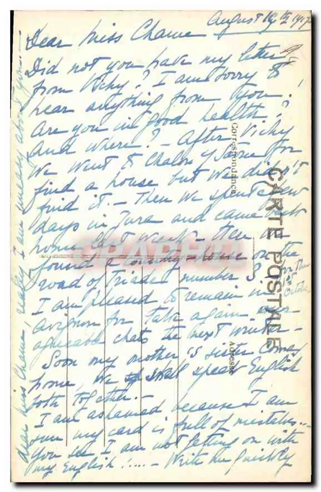 Avignon — Os Muros — Coleção S. F. - Rep. Proibida - Verso