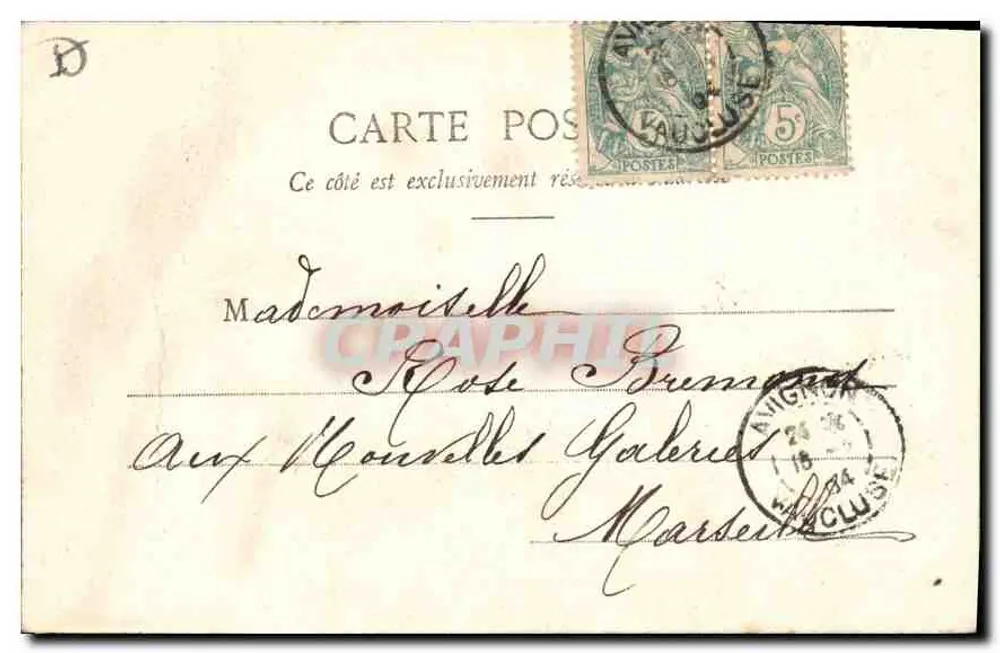 Avignon - Pont Saint-Bénézet - Lado do Levante — Edição D. C. P., Avignon, n°2 - Verso