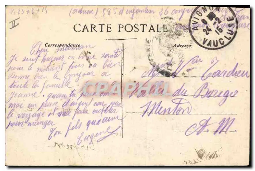 Avignon - O Ponte St-Rénèzet e a Barthelasse — Edição Prevot Avignon - Verso