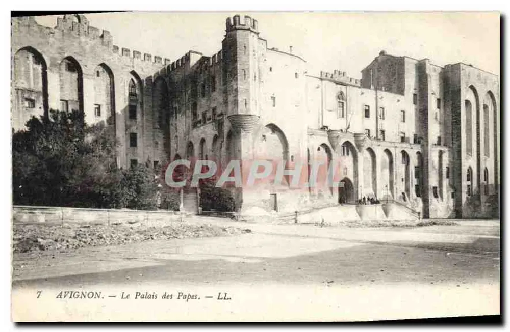 Avignon — O Palácio dos Papas — LL. - Frente
