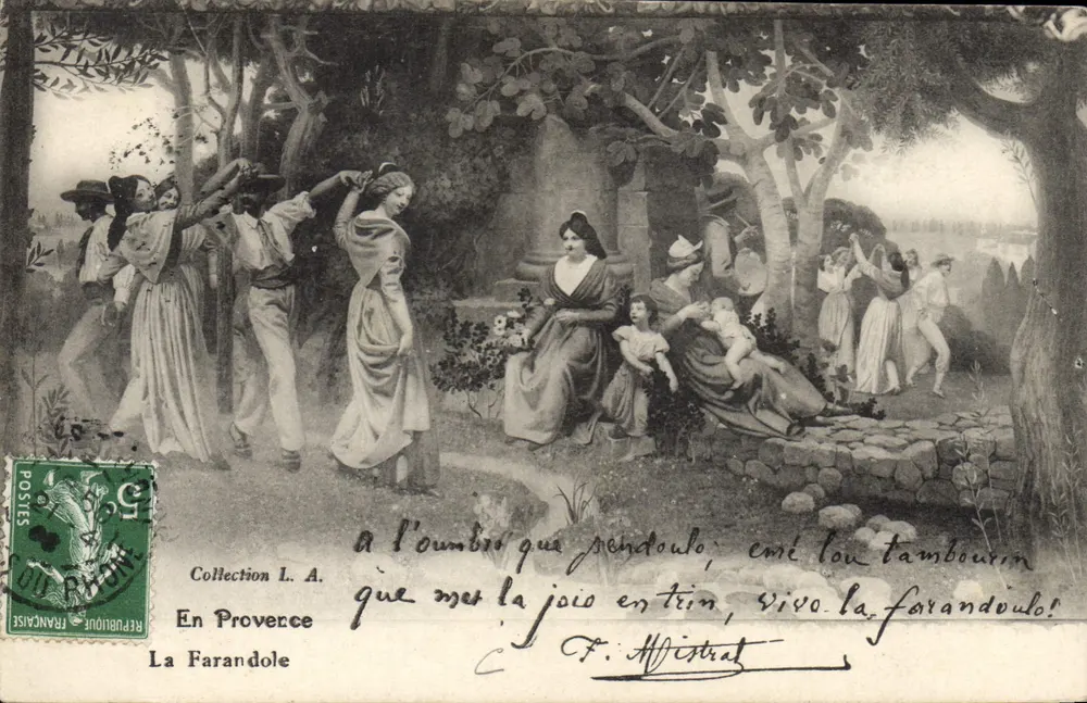 La Farandole — Na Provência — Coleção L. A. — Photo-Atelier Baudouin-Vincent, Marselha - Frente