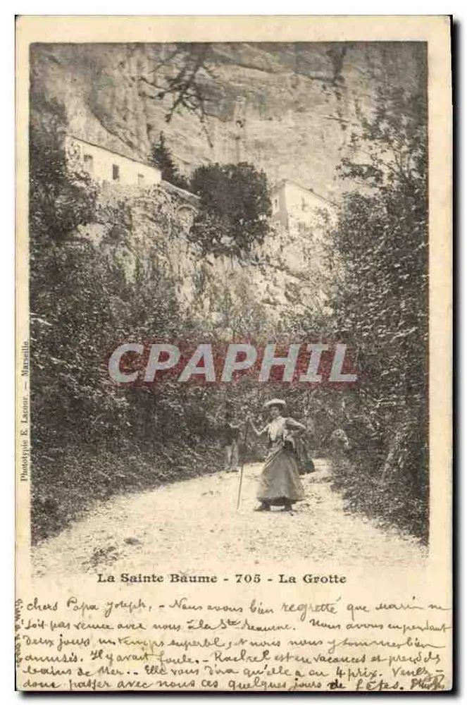 La Sainte-Baume - 705 - A Gruta — Fototipia E. Lasser, Marselha - Frente