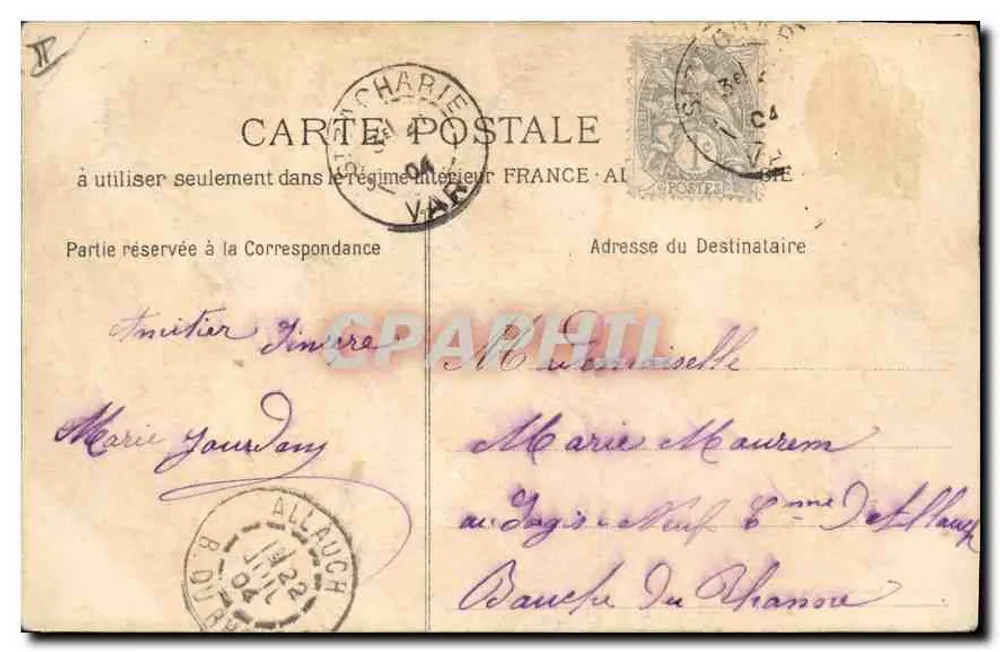 Chaine de la Sainte-Baume et le Plateau du Plan d'Aups — Phototyp. E. Lacour — Marseille, n° 2238 - Verso
