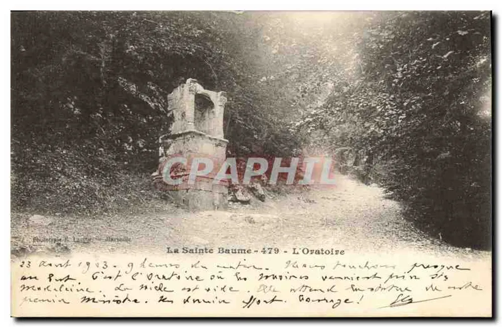 A Santa Bauma - O Oratório — Fototipia E. Larrue - Marselha - Frente