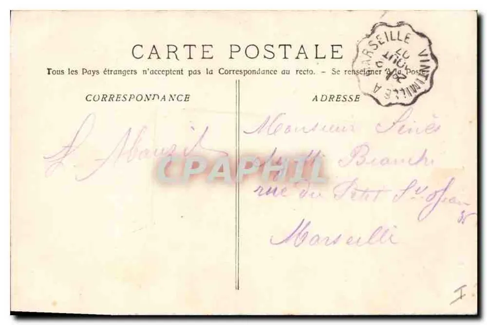 La Sainte-Baume - O Grande Carvalho — Fototipia E. Jacom, Marselha, n° 3258 - Verso