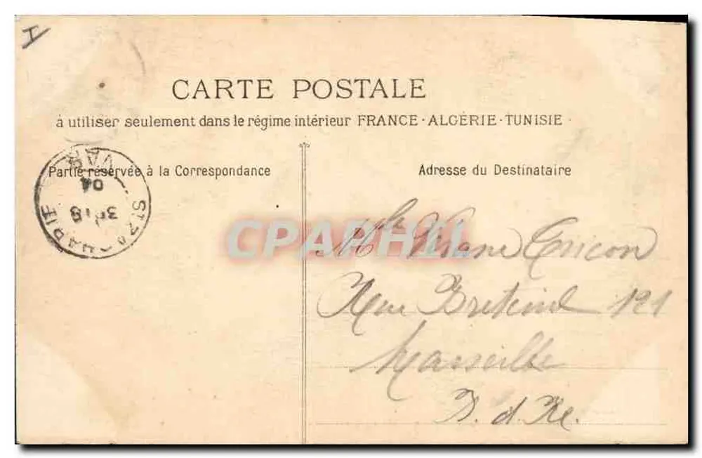 La Sainte-Baume - L'Oratoire — Joseph E. Lacour — n° 479 - Verso