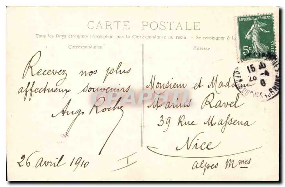 Floresta de La Santa Baume — A "Planète" — P. Ruat, Editor, Marselha, n°696 - Verso