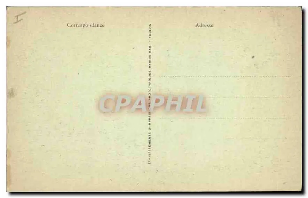 La Sainte-Baume: Terrasse und Eingang zur Höhle — Verlag: Établissements Dimpressents Phototypiques, Toulon - Rückseite