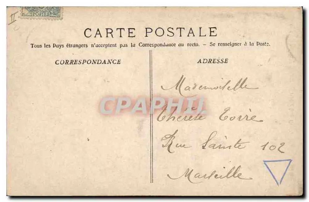 La Sainte-Baume - Chegada à Gruta — P. L. Latvijc E. Lacour Marseille — n° 905 - Verso