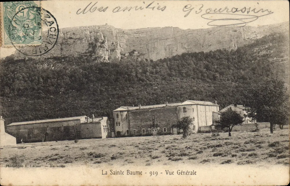A Santa Bauma — Vista Geral — Fototipia E. Lacour — Marselha — n°919 - Frente