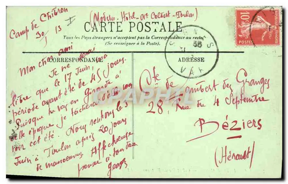 La Sainte-Baume — Col und Pic de Bretagne — LL. n°176 - Rückseite