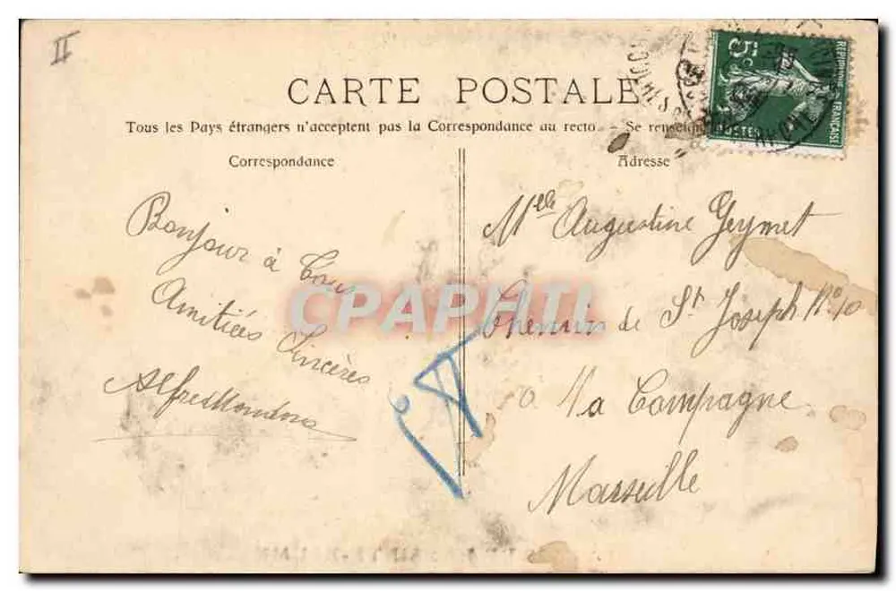 La Sainte-Baume — Lembrança da Gruta — Editor Le Guy - Verso