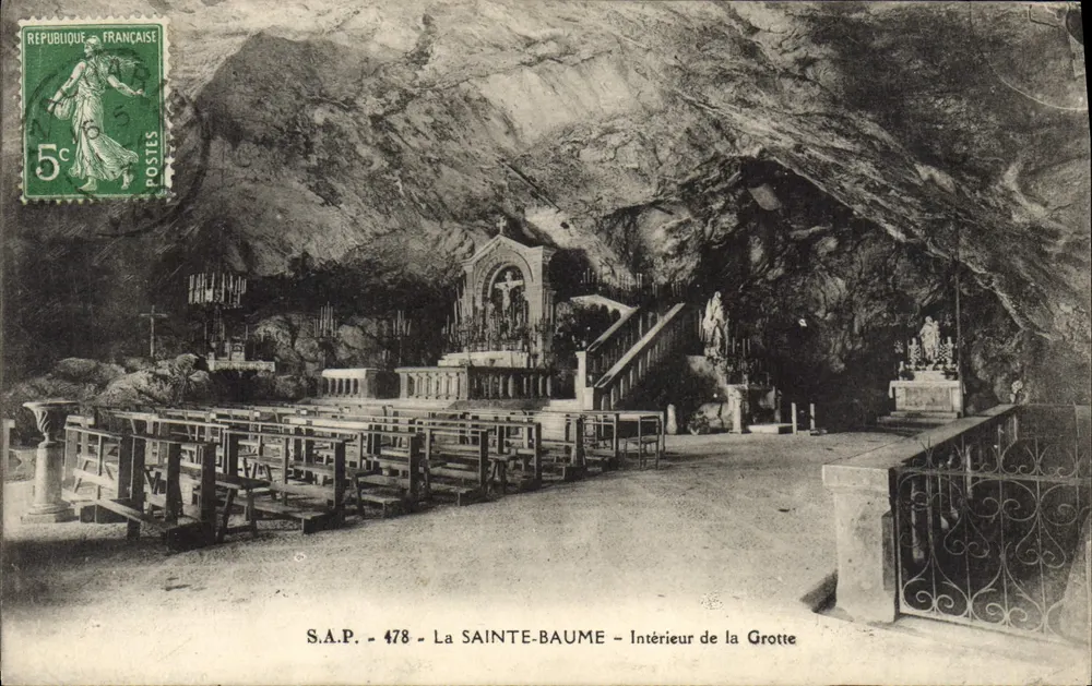 A Sainte-Baume — Interior da Gruta — S.A.P. n° 478 - Frente