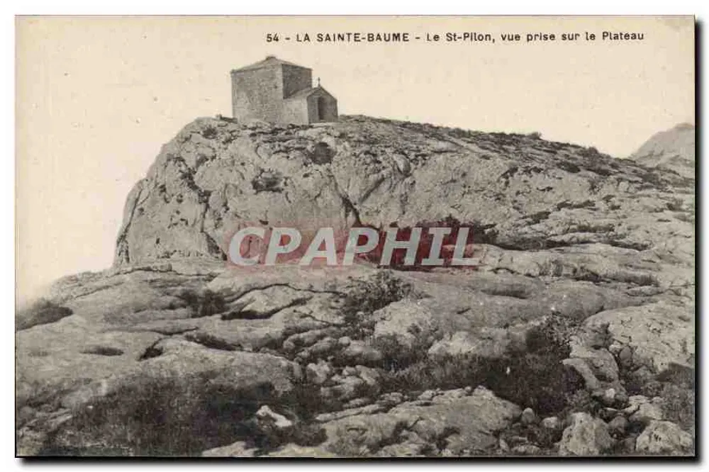 La Sainte-Baume — St-Pilon, Ansicht vom Plateau — n°54 - Vorderseite