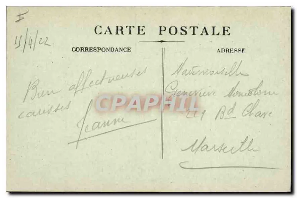 La Sainte-Baume — St-Pilon, Ansicht vom Plateau — n°54 - Rückseite