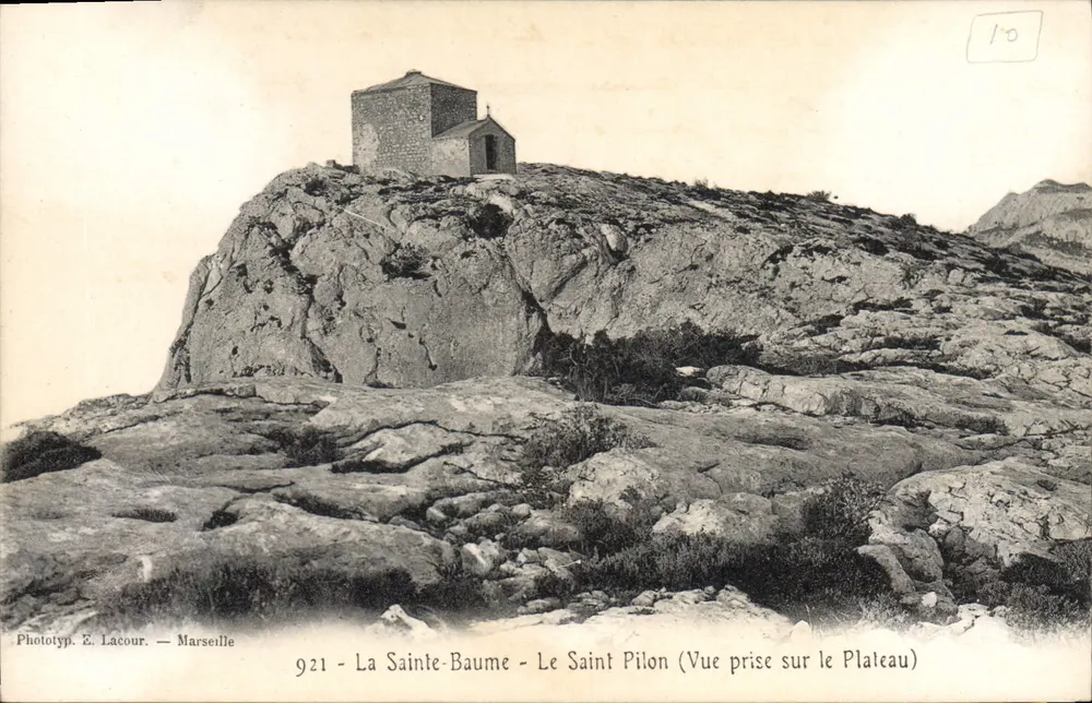 La Sainte-Baume - Der Heilige Pilon (Aussicht vom Plateau) — Phototyp. E. Lacour — Marseille — n° 921 - Vorderseite