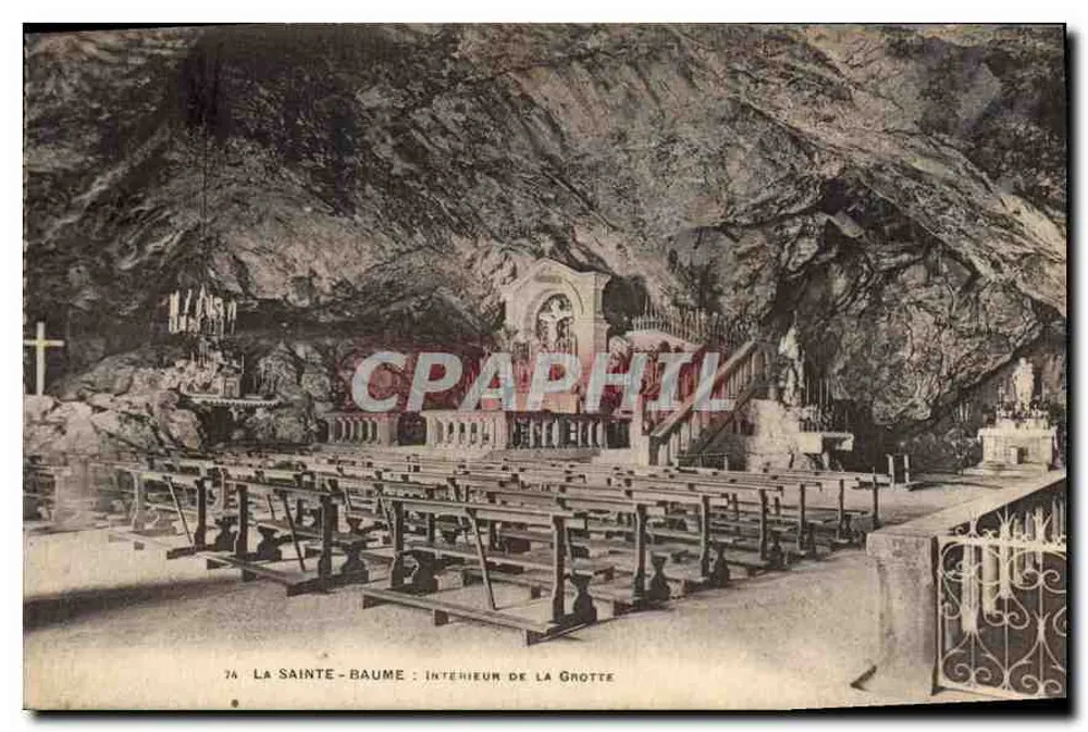 La Sainte-Baume : Interior da Gruta — n° 74 - Frente