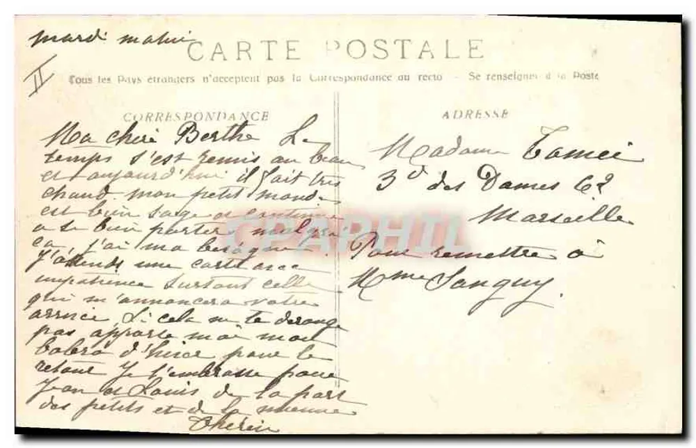 La Sainte-Baume — Allgemeiner Blick in den Wald — Verlag: G. BERNARD, Nr. 105 - Rückseite