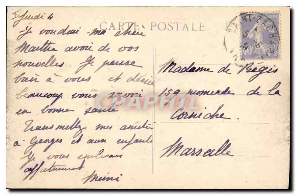 Sainte-Baume — Capela e São Pilon - Verso