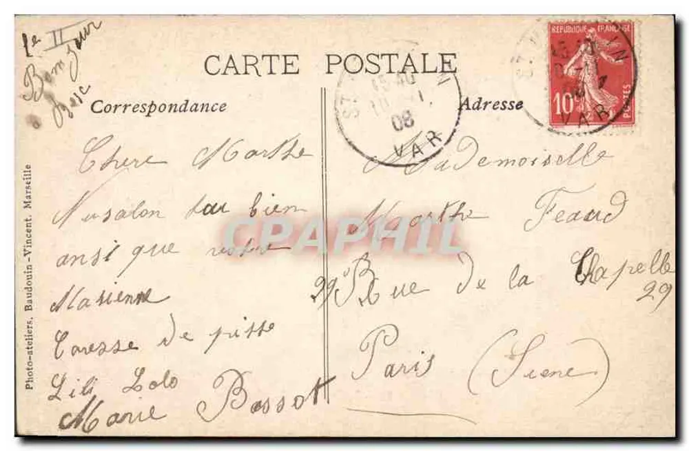 La Sainte-Baume — A Hótelaria — Déche e Ravon, editor St-Maximin - Verso
