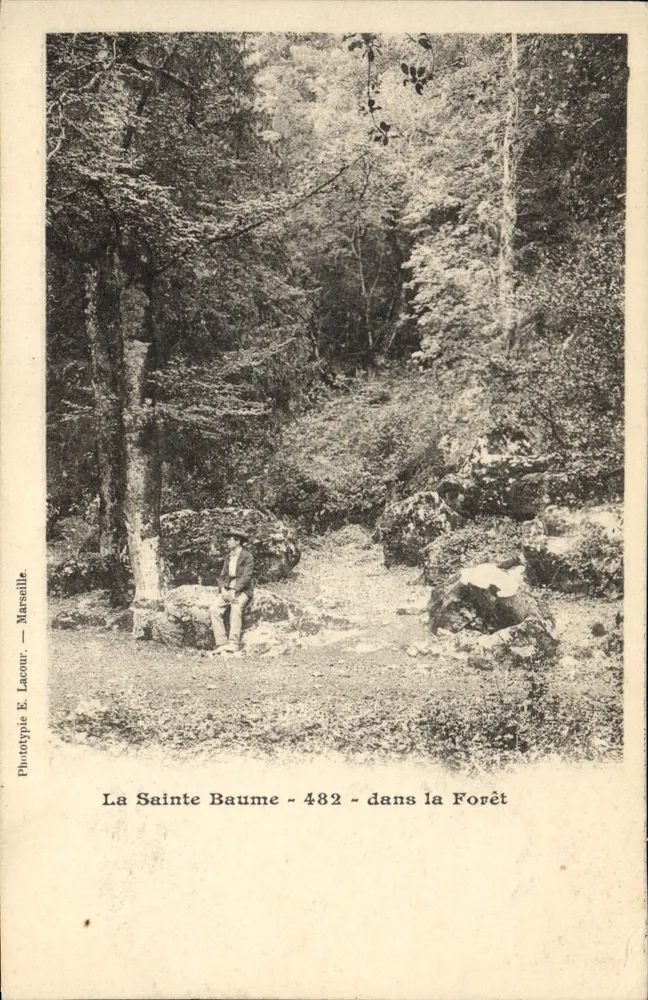 La Sainte Baume - 482 - na Floresta — Fototipo E. Lacour — Marseille - Frente