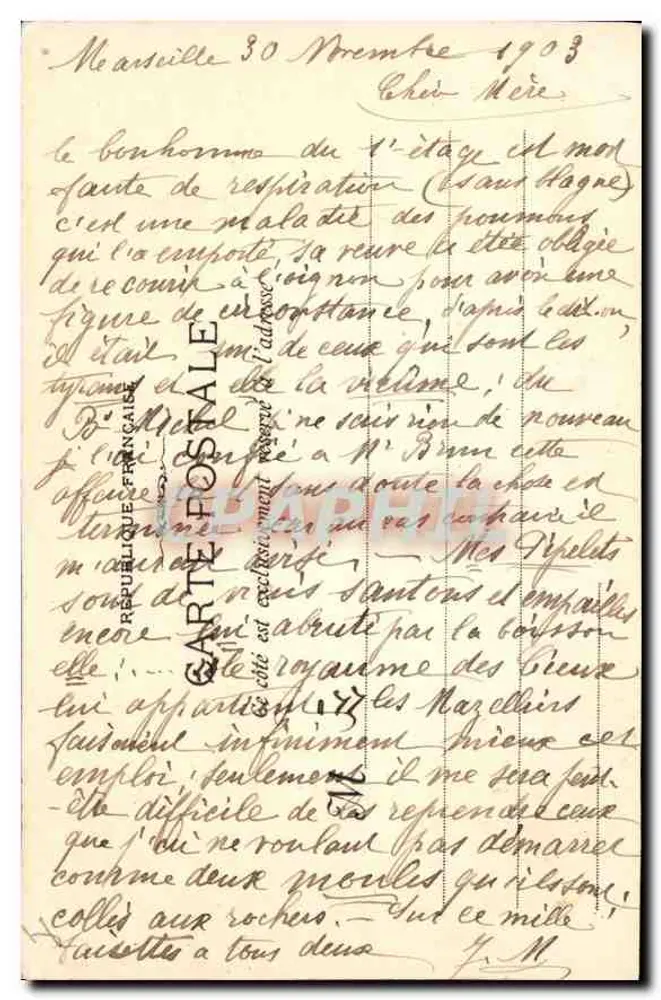 La Sainte Baume - 482 - na Floresta — Fototipo E. Lacour — Marseille - Verso