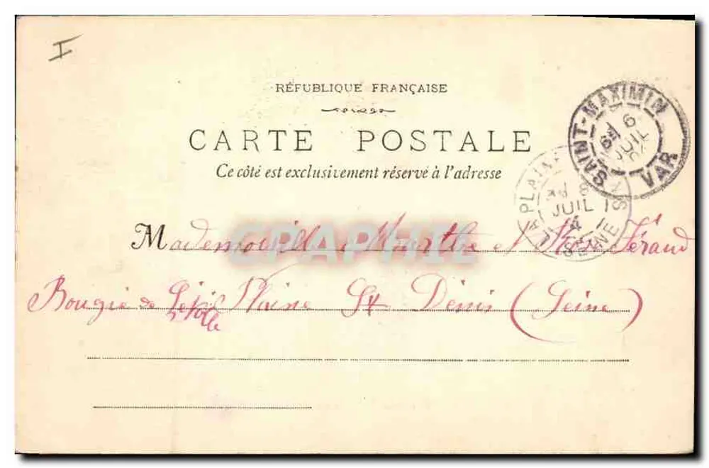 La Sainte Baume - 921 - Der Heilige Pilon (Ansicht vom Plateau) — Phototype E. L. — Saint-Paul-de-Vence - Rückseite