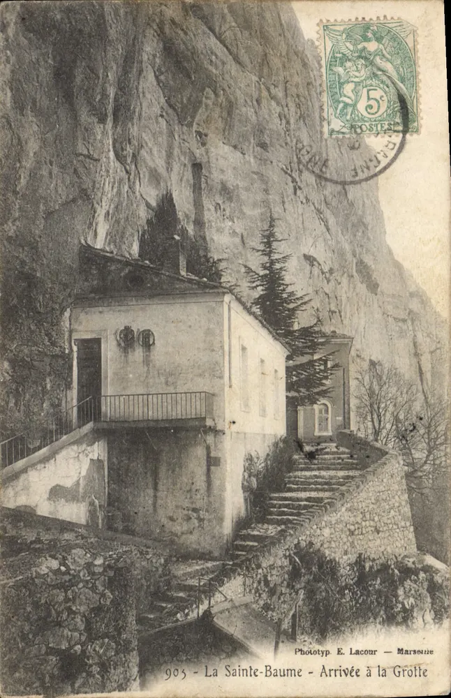 La Sainte-Baume — Chegada à Gruta — Phototyp E. Lacour — Marsouine - Frente