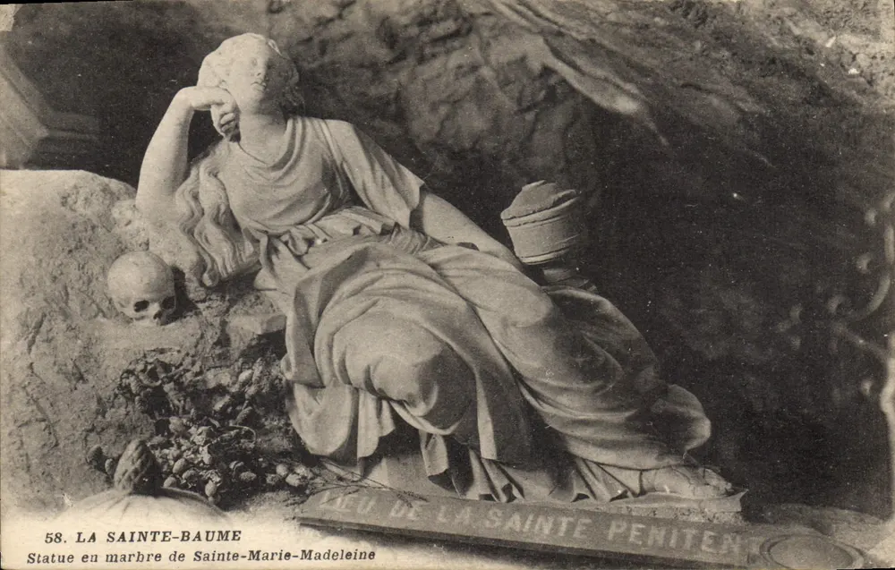 Marmorstatue der heiligen Maria Magdalena — La Sainte-Baume — Nr. 58 - Vorderseite
