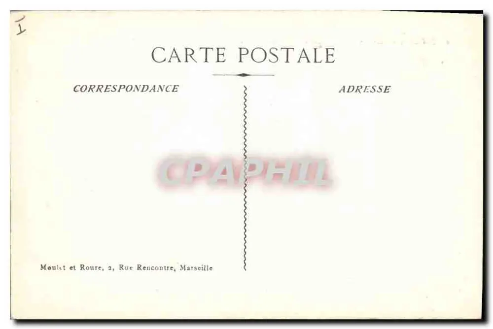 Sainte-Baume - Kapelle des St-Pilon und Pic des Béguines — Verlag Moulkt et Roure, Marseille - Rückseite