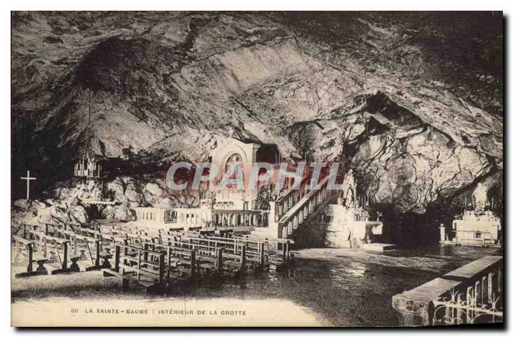 A Sainte-Baume: interior da gruta — editor não identificado, n° de série 60 - Frente