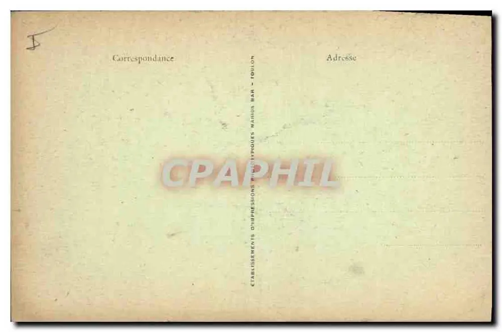 A Sainte-Baume: interior da gruta — editor não identificado, n° de série 60 - Verso