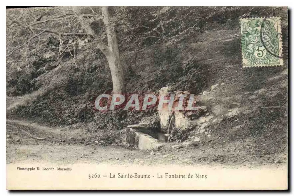 La Sainte-Baume - La Fontaine de Nans — Phototypie E. Lacoir, Marseille, n° 3260 - Vorderseite