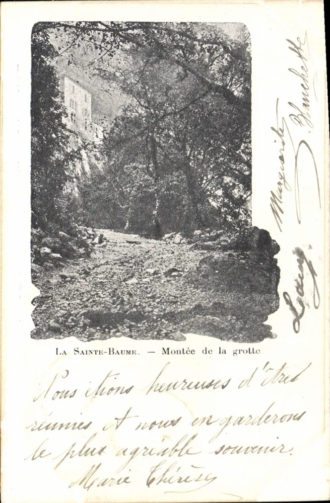 La Sainte-Baume — Subida da gruta — Marguerite Blanchette - Frente