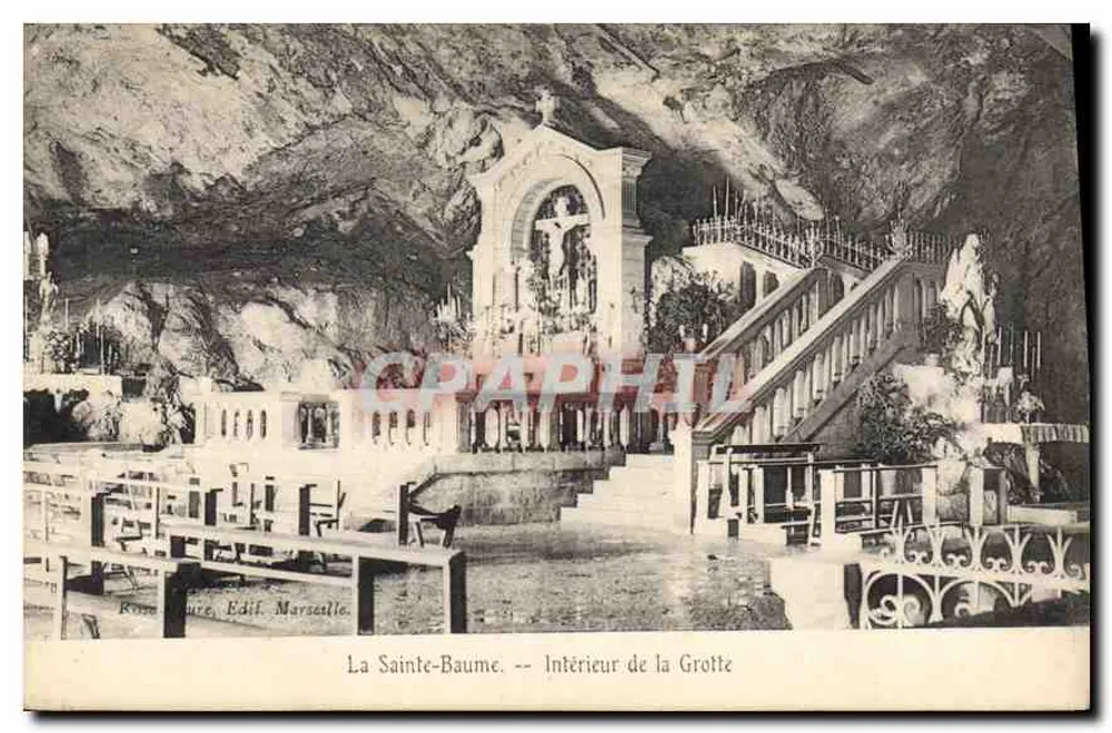A Santa Bauma — Interior da Gruta — Édil, Marselha - Frente