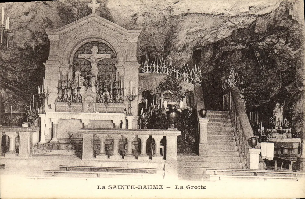 La Sainte-Baume — Jaskinia — Wydawca nieznany, numer serii nieczytelny - Awers