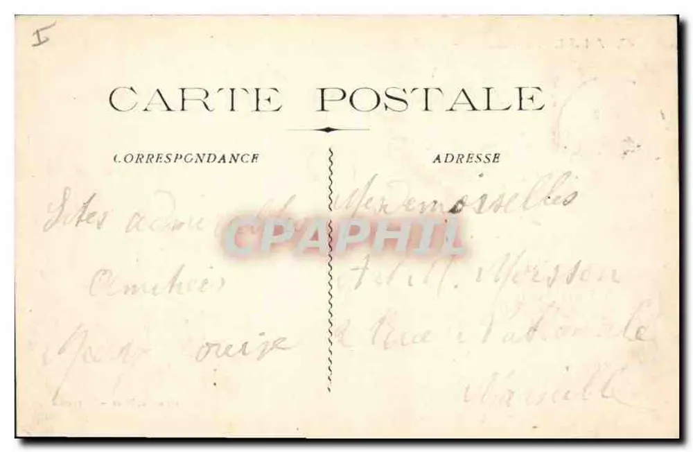LA SAINTE-BAUME - De Picos van San Pilon — uitgever: Impr. de l'Art - Marseille, serie nummer 47 - Achterkant