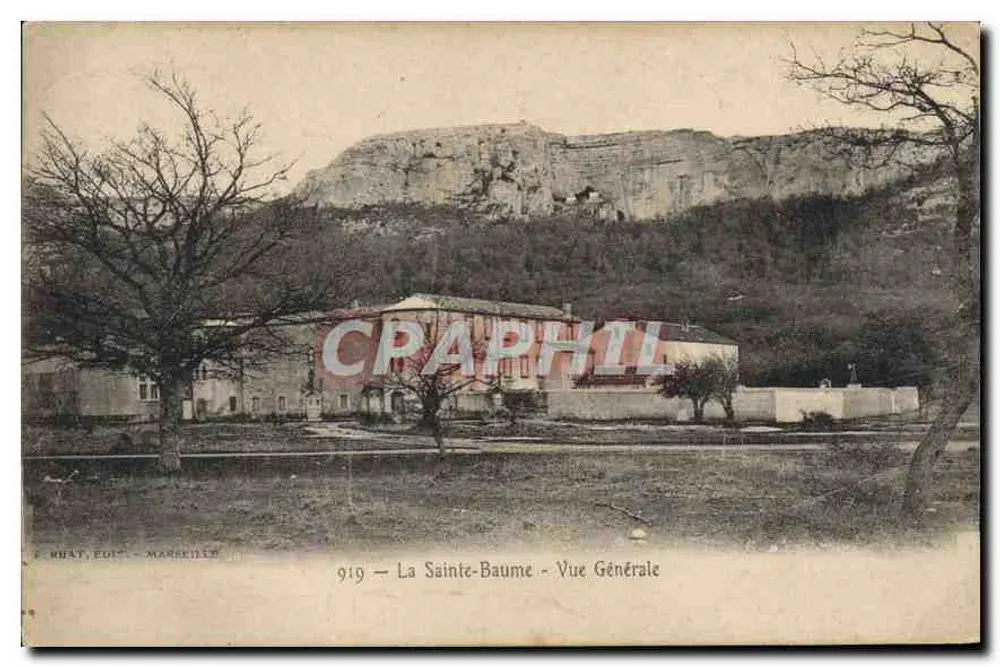 A Santa Bauma — Vista Geral — F. Huat, Editor, Marselha, n° 919 - Frente