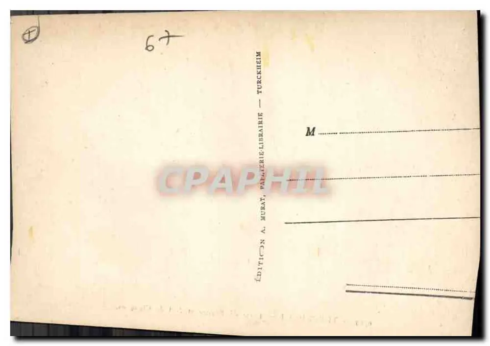 Turckheim — Tor von Frankreich und Storchennest — Edition A. Murat, Turckheim - Rückseite