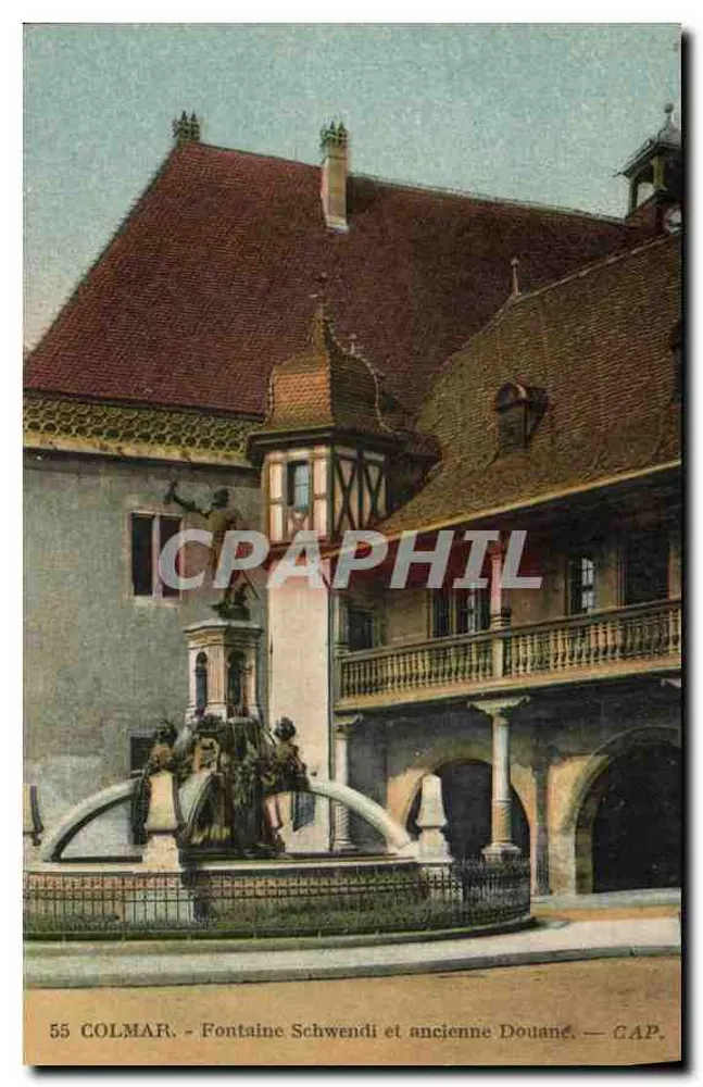 Colmar — Fontaine Schwendi und altes Zollhaus — GAP - Vorderseite